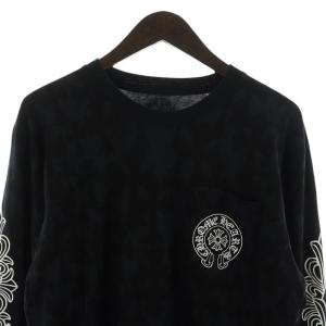 CHROME HEARTS Tシャツ セメタリークロス ホースシュー フローラルプリントM ブラック