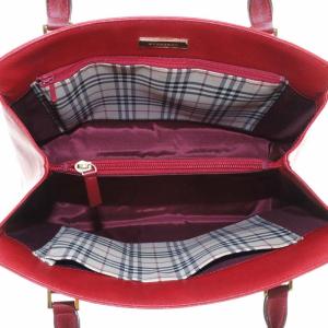 BURBERRY ハンドバッグ ノバチェック レッド