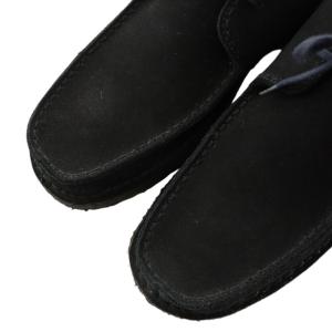 Clarks ワラビー チャッカブーツ レースアップ スエード レザー US8 26cm 黒 ブラック