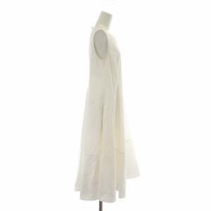 FOXEY Dress Champ De Fleurs ワンピース ノースリーブ フレア ロング 38 白