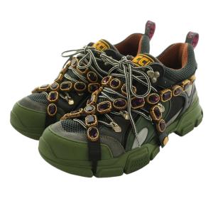 GUCCI Flashtrek SEGA ダッドスニーカー 9 グリーン 536532