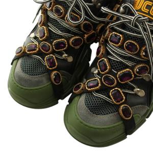 GUCCI Flashtrek SEGA ダッドスニーカー 9 グリーン 536532
