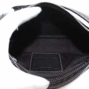 COACH ハンドバッグ ハンプトンレザーデミポーチ 牛革 茶色 ブラウン 7785