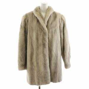 ROYAL 金サガ サファイアミンクファー コート F グレー