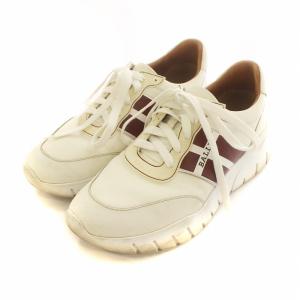 美品　バリー　BALLY レザースニーカー　US9 24.5 25 グレージュ 美品 バリー BALLY レザースニーカー US9 24.5 25 グレージュ