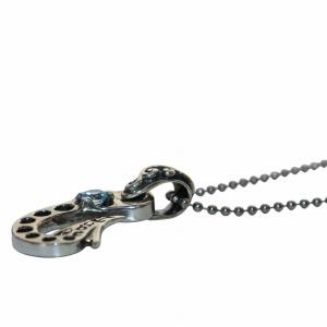 Bill Wall Leather ×TUBE チューブ 25周年記念 コラボペンダント Smooth Fish Hook Charm with Stone Bail.