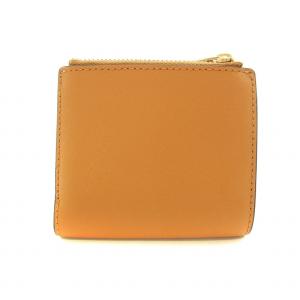 TORY BURCH 二つ折り財布 ウォレット レザー ゴールドロゴ 茶 ブラウン GY27