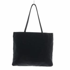 PRADA ハンドバッグ トート ナイロン オープントップ 三角ロゴプレート 黒 ブラック