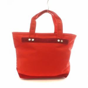 MARC by MARC JACOBS トートバッグ タグ付き キャンバス ロゴ レザー 牛革 赤 レッド GY11