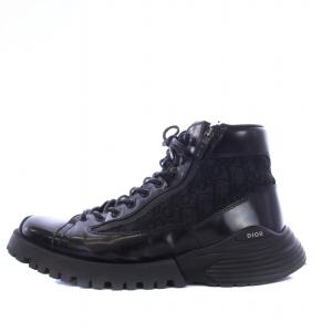 Combat ショート ブーツ スニーカー レザー 41 ブラック