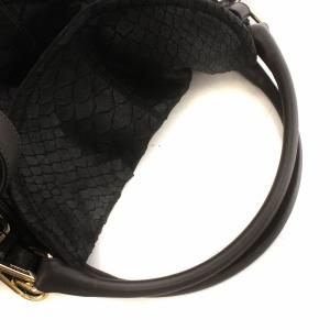 Max Mara トートバッグ ショルダー 2WAY レザー ロゴ パイル型押し ロゴ 黒 ブラック GY11