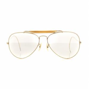 ヴィンテージ サングラス 眼鏡 めがね B＆L ロゴ ティアドロップ カラーレンズ ゴールド色 GY18