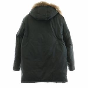 BURBERRY BLACK LABEL ダウンコート フード付き 裏地ノバチェック XL ブラック