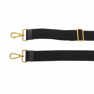 PRADA ショルダーストラップ 付属品 ゴールド金具 キャンバス ロゴ 紺 ネイビー GY17