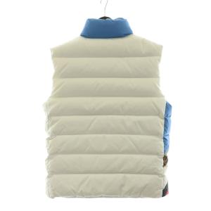 FENDI × FILA コラボ 18AW ダウンベスト ズッカ柄 46 ブルー ホワイト