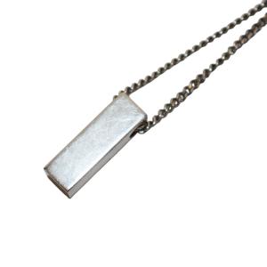 BURBERRY MJ BURB ENG BAR ネックレス シルバーカラー