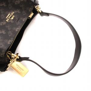 COACH A2081-236 タウンバケット ホース＆キャリッジ トート バッグ ショルダー 2WAY PVC 馬車 総柄 ロゴ 黒