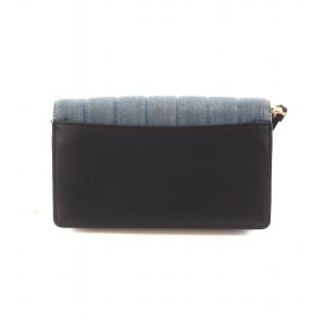 COACH C3713 デニム キャンバス アンナ クロスボディ ショルダー バッグ ポシェット チェーンウォレット ゴールド金具 紺