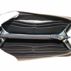 MICHAEL KORS 長財布 PVC レザー ラウンドファスナー 総柄 ロゴ ゴールド金具 茶色 ブラウン