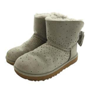 UGG australia スターガール ボウ ミニ STARGIRL BOW MINI ショートブーツ ボア スエード リボン 星 US7 24cm