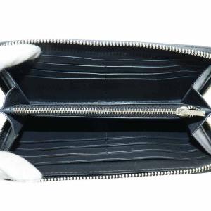 COACH 長財布 キャンバス レザー ラウンドファスナー シグネチャー ストライプ 総柄 ロゴ 黒 ブラック F39139