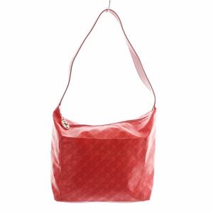 GHERARDINI ソフティ ハンドバッグ ワンショルダー ナイロン レザー ロゴ 総柄 赤 レッド
