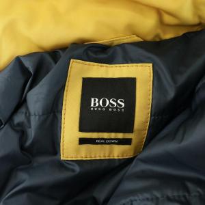 HUGO BOSS ダウンジャケット アウター フード付き I50 US40 L 黄色 イエロー GY18