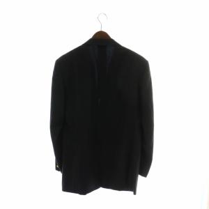 Brooks Brothers テーラードジャケット ブレザー ウール モヘヤ混 シングル 2B 背抜き 肩パッド センターベント 40REG L 紺 ネイビー