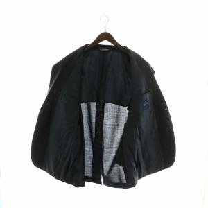 Brooks Brothers テーラードジャケット ブレザー ウール モヘヤ混 シングル 2B 背抜き 肩パッド センターベント 40REG L 紺 ネイビー