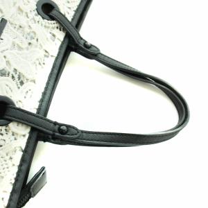 Ermanno Scervino トートバッグ レース ロゴ 総柄 白 ホワイト GY11