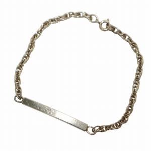 TIFFANY&Co. ID ブレスレット チェーン プレート ロゴ シルバー925