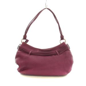 ANYA HINDMARCH ワンショルダーバッグ ロゴ レザー リボン タッセル 紫 GY27