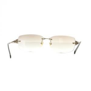 D&G サングラス 眼鏡 めがね リムレス グラデーション カラーレンズ スクエア ロゴ シルバー色 dd6045 GY11