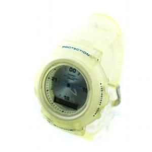 CASIO G-SHOCK 腕時計 ウォッチ クォーツ アナログ デジタル クリアバンド 黄 イエロー AW-500NS GY18