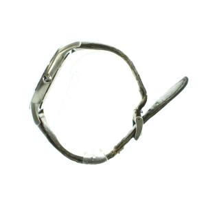 EMPORIO ARMANI 腕時計 ウォッチ クォーツ デイト カレンダー付き ロゴ レザーベルト シルバー色 茶 ブラウン AR-2463 GY27