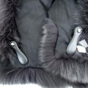 SAGA FOX ティペット マフラー フォックスファー ダークグレー