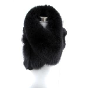 SAGA FOX ティペット マフラー フォックスファー ダークグレー