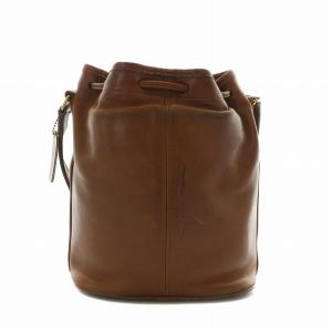 COACH オールドコーチ 0629 019 ショルダー バッグ レザー 巾着型 茶 ブラウン