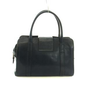 Mulberry ハンドバッグ トート レザー ターンロック ゴールド金具 紺 ネイビー GY18 /MQ