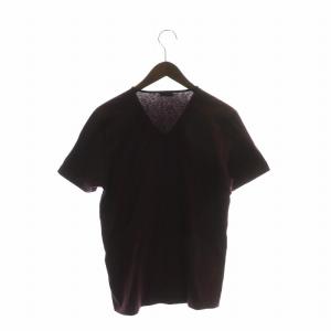 JIL SANDER イタリア製 Tシャツ カットソー 半袖 Vネック M ワインレッド