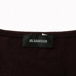 JIL SANDER イタリア製 Tシャツ カットソー 半袖 Vネック M ワインレッド