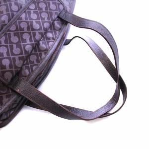 GHERARDINI ソフティ softy ハンドバッグ ミニボストン ロゴ 総柄 ナイロン ダークパープル 紫 GY18