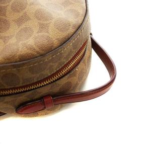 COACH 32715 リュックサック デイバッグ PVC レザー シグネチャー ロゴ 茶 ブラウン GY18