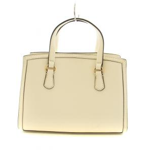 MICHAEL KORS シャンタル メッセンジャー スモール ハンドバッグ ゴールド金具 ペプルドレザー ロゴ アイボリー ライトクリーム 30F2G7CM1T