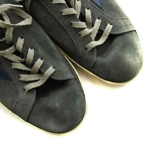 GOLDEN GOOSE スーパースター ローカットスニーカー シューズ 靴 ロゴ スエード 45 29-29.5cm 紺 ネイビー GY18