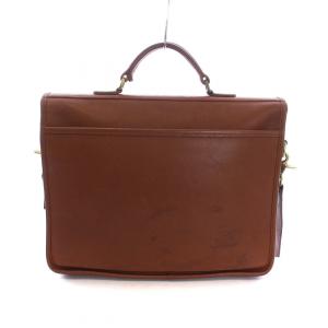 COACH オールドコーチ 5181 ビジネスバッグ ブリーフケース ショルダー 2WAY 書類カバン レザー ゴールド金具 茶 ブラウン