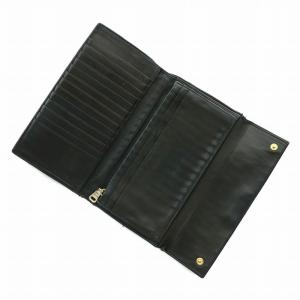 miumiu マテラッセ 長財布 二つ折り レザー ロゴ シルバー金具 黒 ブラック /XZ GY18