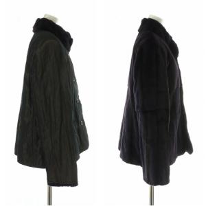 ROBERTA DI CAMERINO ファーコート リバーシブル ウィーゼルファー パープル