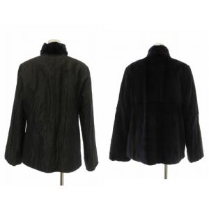 ROBERTA DI CAMERINO ファーコート リバーシブル ウィーゼルファー パープル