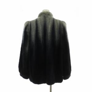 SAGA MINK 金サガ ミンクファー コート 11 ネイビー グレー